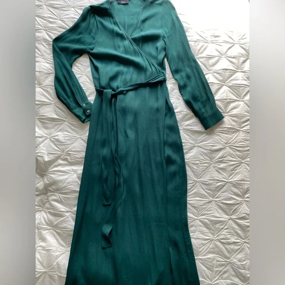 slim fit dress slacks Women Size XXL Kobi Halperin Emerald Long Sleeves Maxi Dress main image 0